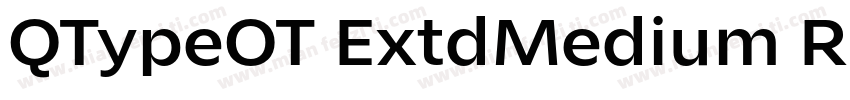 QTypeOT ExtdMedium Regular字体转换